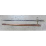 A Victorian Scottish broad sword with cross hilt
