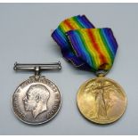 A pair of WWI medals to 122552 Pte. J.W. Marshall, Machine Gun Corps