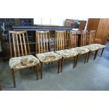 A set of six G-Plan Fresco teak dining chairs