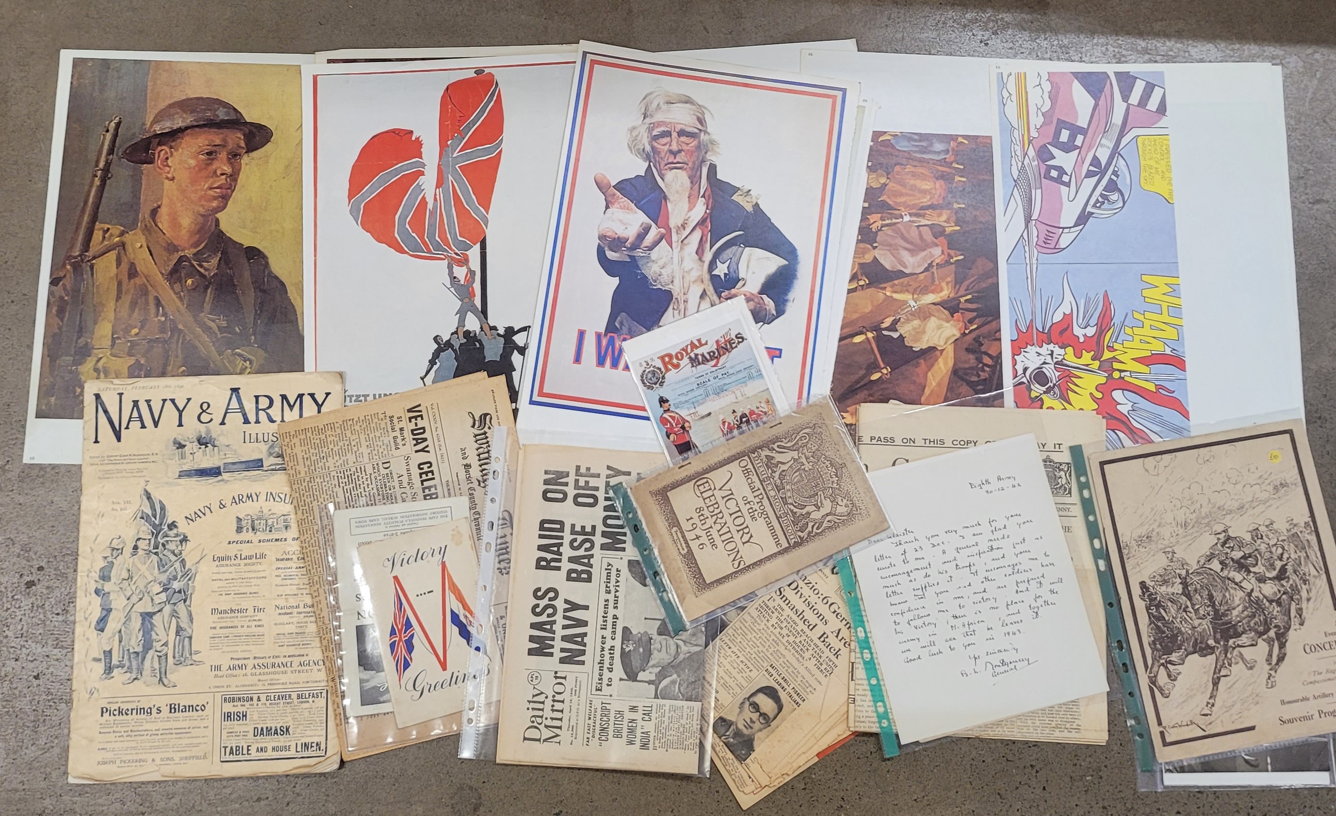 Military ephemera; newspapers, magazines, posters, programmes, etc.