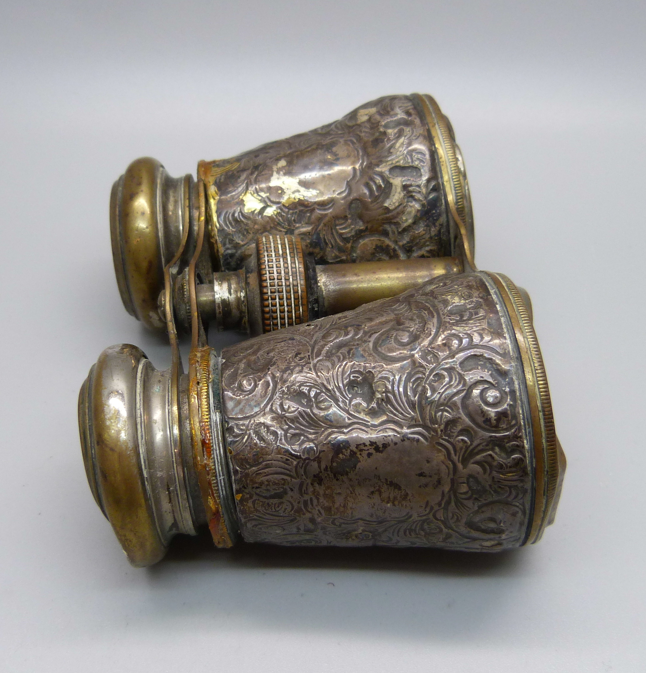 A pair of silver covered opera glasses, a/f - Image 3 of 4