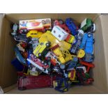 A collection of Dinky and other die-cast model vehicles