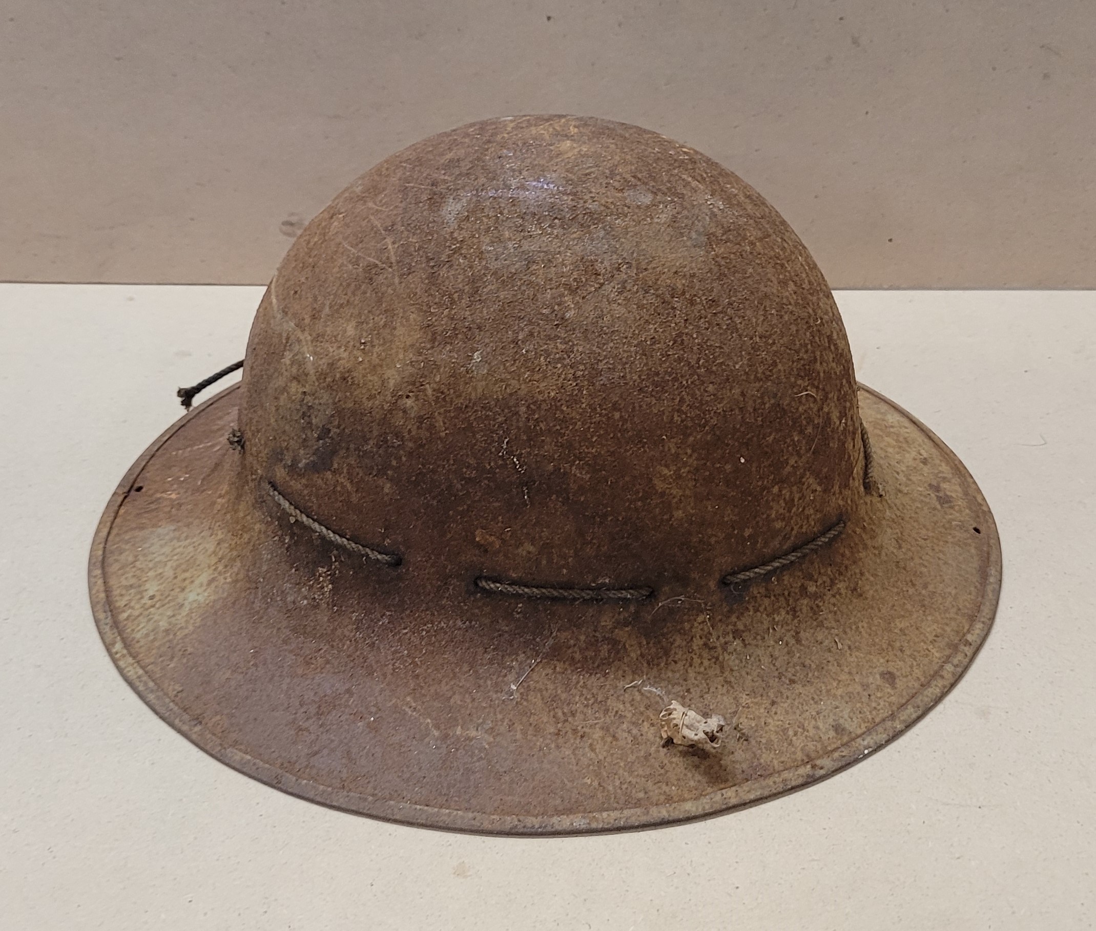 A WWII Zuckerman British Civil Defence helmet