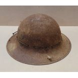 A WWII Zuckerman British Civil Defence helmet