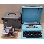 An Essex child's sewing machine and a Marista 30 typewriter