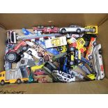 A collection of die-cast model vehicles, Corgi, Dinky, etc.