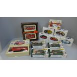 A collection of Days Gone, EFE, Corgi and Lledo die-cast model vehicles, five Royal Celebration