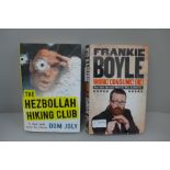Two signed books, Frankie Boyle and Dom Joly