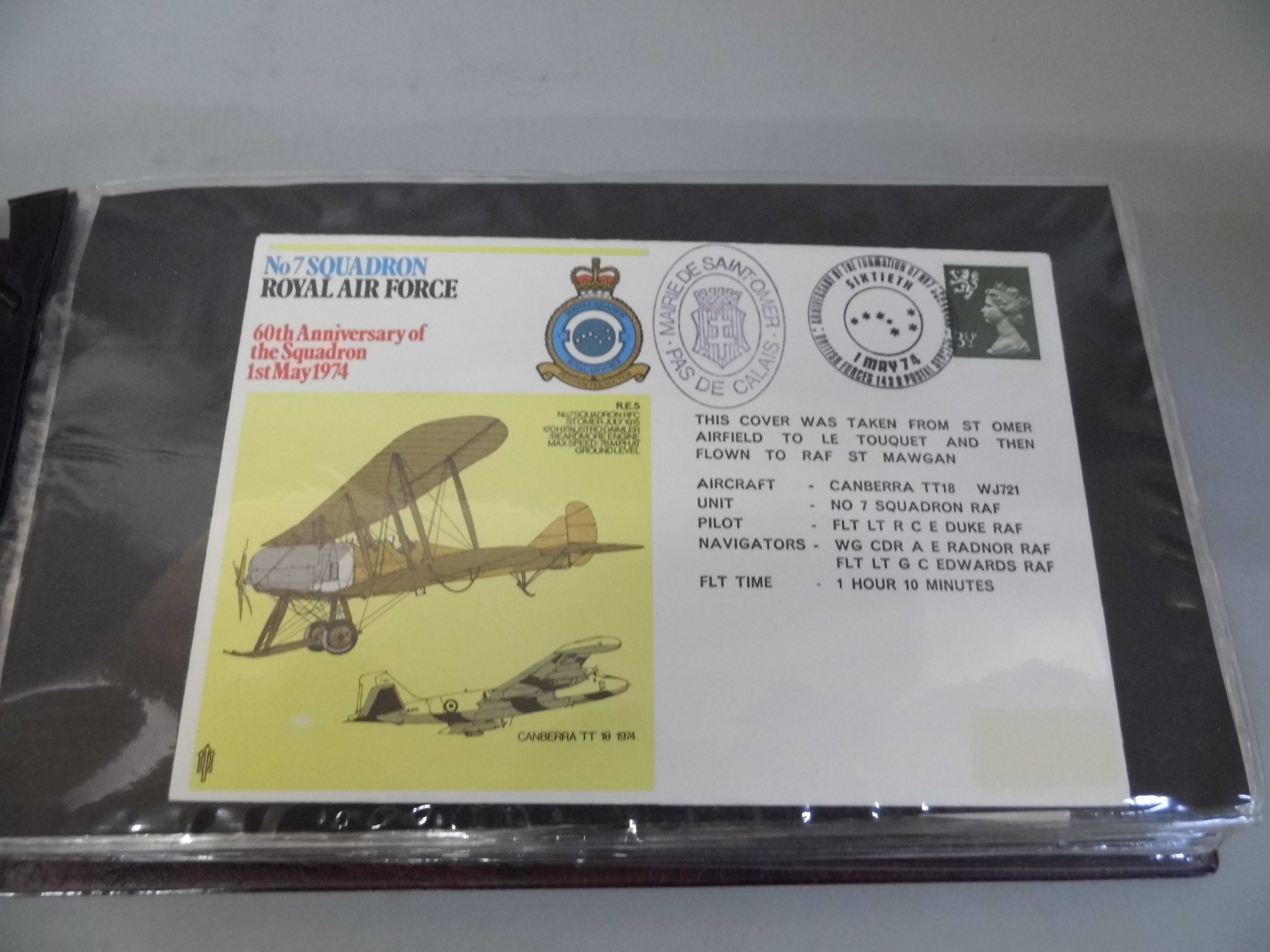 Stamps; an album of RAF Squadron covers, many signed including multiple signatures (44) - Image 3 of 4