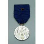 A WWII German Four Year Service medal