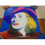 Ingrid Bergman with Hat (from 1983), Andy Warhol poster printed 1993 by The Andy Warhol Foundation