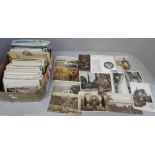 Postcards; a collection of postcards, vintage to modern
