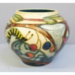 A Moorcroft Heartgring vase, by Emma Bossons, 11cm