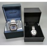 A Fred Bennett gentleman's wristwatch and lady's Amadeus wristwatch, boxed