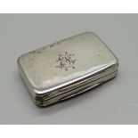 A George III silver vinaigrette, Birmingham 1805, maker William Boot