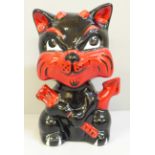 A Lorna Bailey Devil cat, Mephisto, 13cm