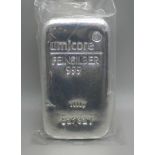 A 1kg 999 fine silver bar