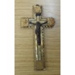 A mother of pearl crucifix, 16.5cm