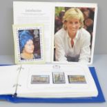 A 1977 The Queen's Silver Jubilee stamp collection, a 1981 Royal Wedding programme, etc.
