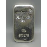 A 1kg 999 fine silver bar