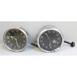 A Smiths car clock and one other marked AC