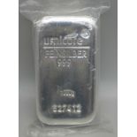 A 1kg 999 fine silver bar