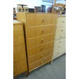 A Mereow oak chest of drawers