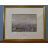B. Grant, Gathering Cockles, Morecombe Shore, Lancashire, watercolour, framed