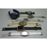 A collection of wristwatches