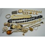 Vintage costume jewellery