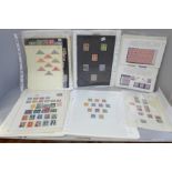 Stamps; GB and world stamps on approximately sixty pages with a catalogue value in excess of £1,500