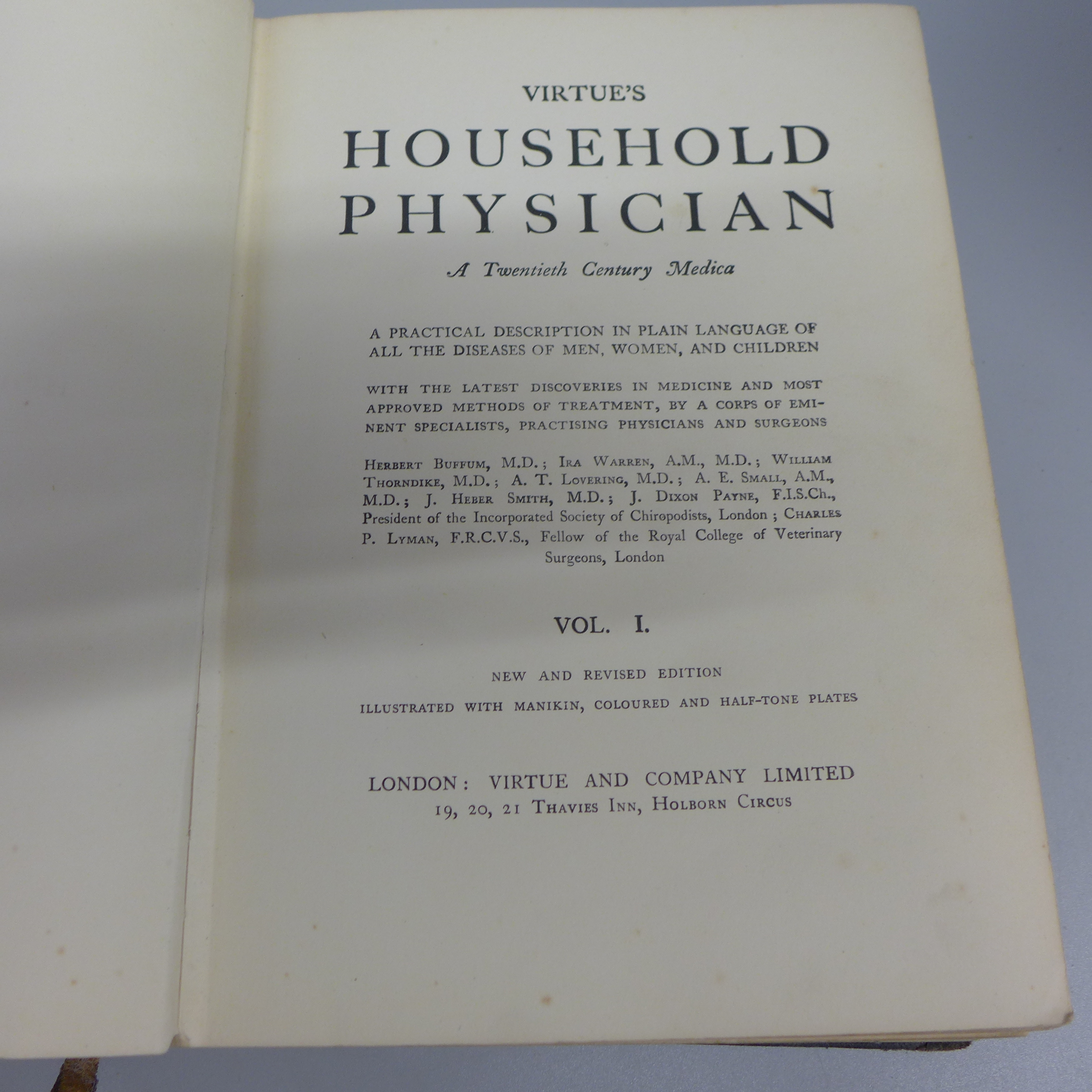 Four Virtue's Household Physician medical encyclopedias - Image 2 of 2