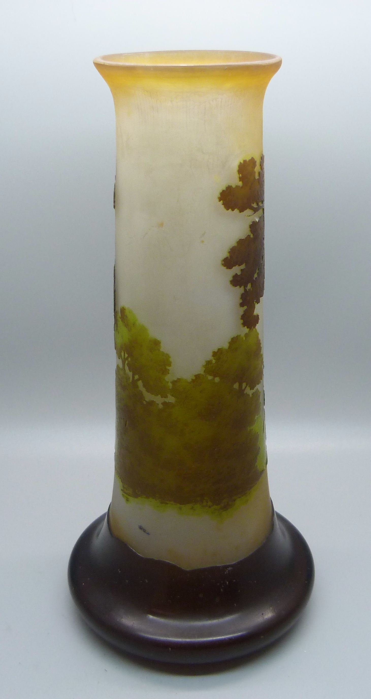 A Galle cameo glass vase, 24cm - Image 4 of 6