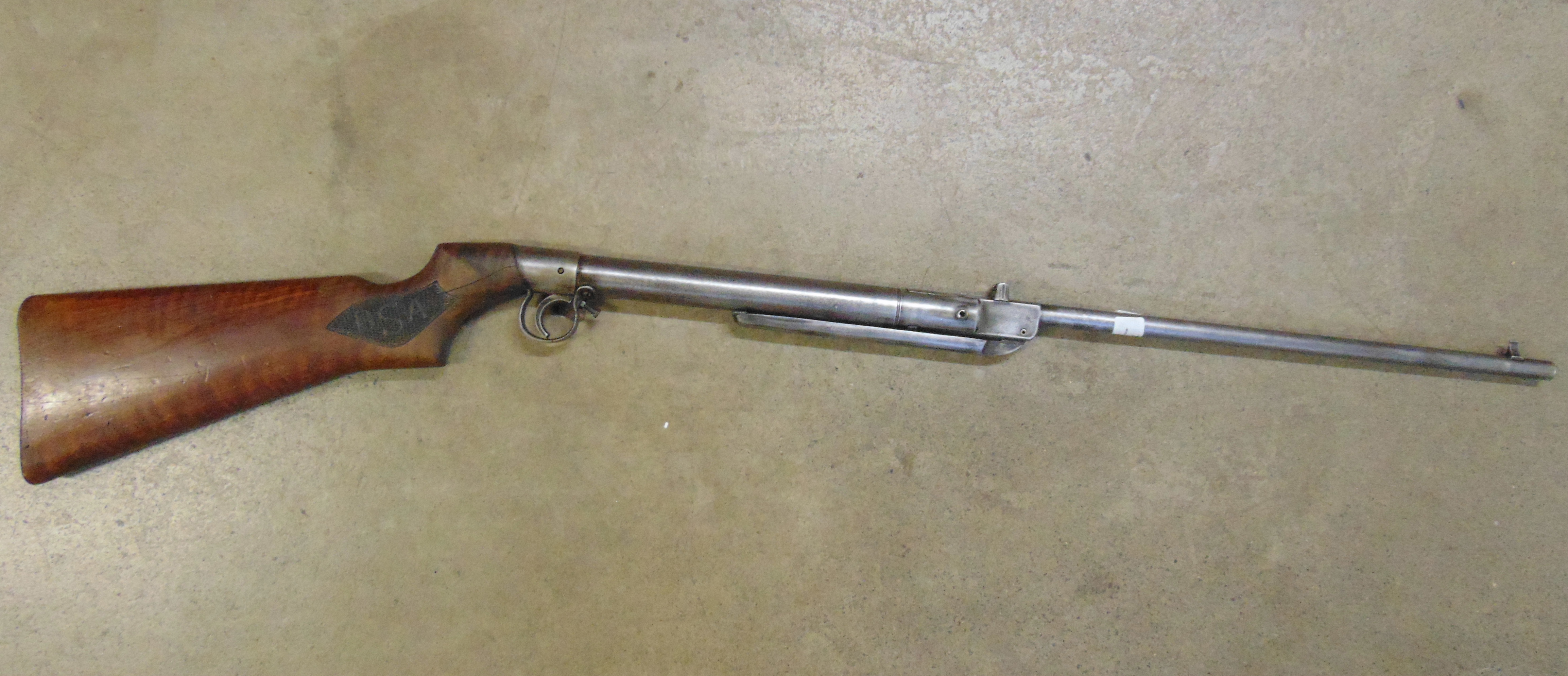 A BSA pre-war break barrel air rifle