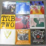 Fifteen punk and new wave LP records and 12" singles