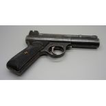The Webley 'Mark I' target shooting air pistol