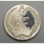A silver Royal air Force Museum commemorative medallion, 40.9g