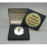 A 925 silver Royal Wedding of Charles and Diana Eyewitness Medal