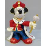 Mickey Mouse; an Arribas Jewelled Series Mickey Prince figure, 228/2000, hand set with Austrian