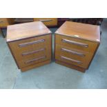 A pair of G-Plan Fresco teak bedside chests