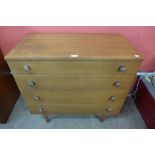 An Avalon teak chest of drawers