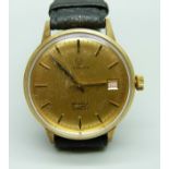 A gentleman's 9ct gold cased Verity automatic wristwatch