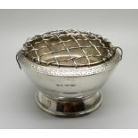 A silver rose bowl, Birmingham 1965, 105g