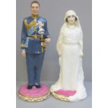 A Royal Doulton Classics, The Future King George VI and Elizabeth Bowes-Lyon, boxed with certificate