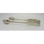 A pair of Irish silver sugar tongs, Dublin 1796, 30g