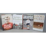 Four football autobiographies, Sir Bobby Charlton, Bobby Moore, Geoff Hurst and Jimmy Greaves