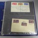Stamps; King George VI Commonwealth first day covers in album (46 items)