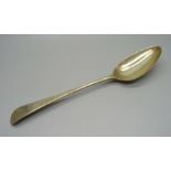 A Georgian silver serving spoon, London 1793, 64g