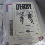 A collection of 1970's football programmes, including Scunthorpe United with Kevin Keegan, (96)