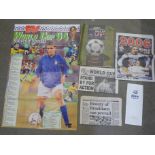 1994 World Cup (America) ephemera, Sunday Times commemorative supplement, TV Times souvenir